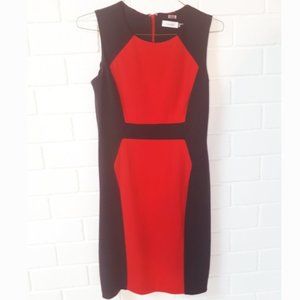 EUC Calvin Klein Colourblock Wiggle Pencil Dress
